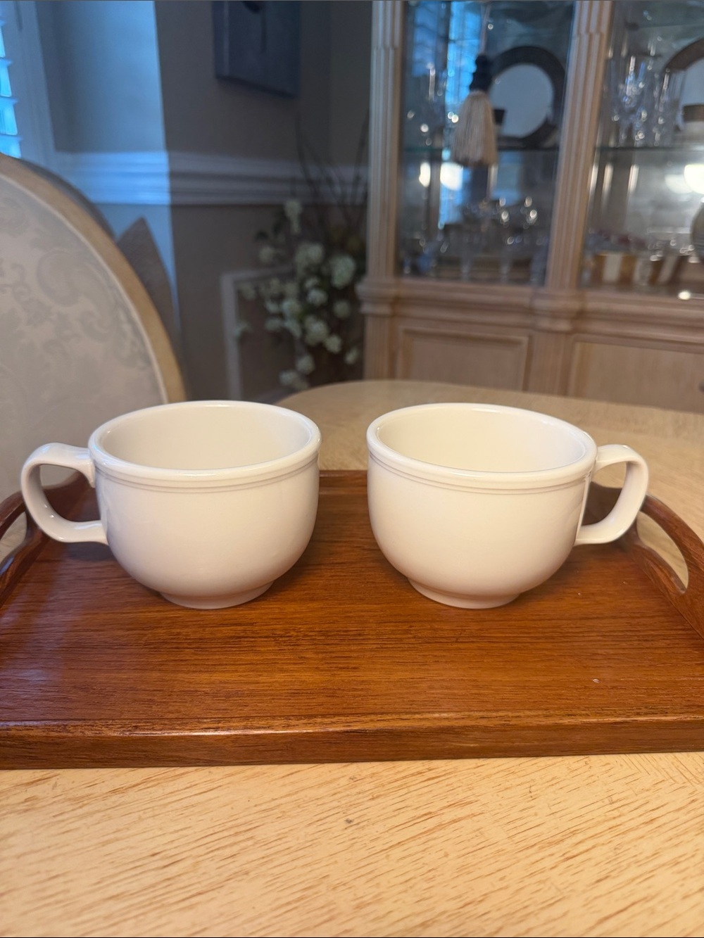 Homer Laughlin Ivory Ceramic Mugs - Set of 2